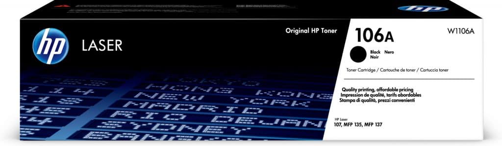 HP Laser MFP 137fnw toner hp106a