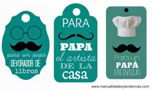 etiquetas regalo para día del padre
