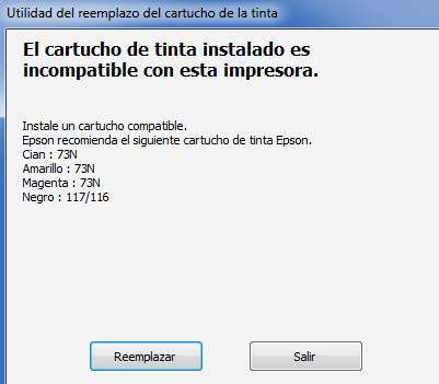 no reconoce cartucho epson clonado