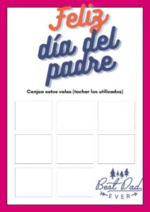 feliz dia del padre vales tachables