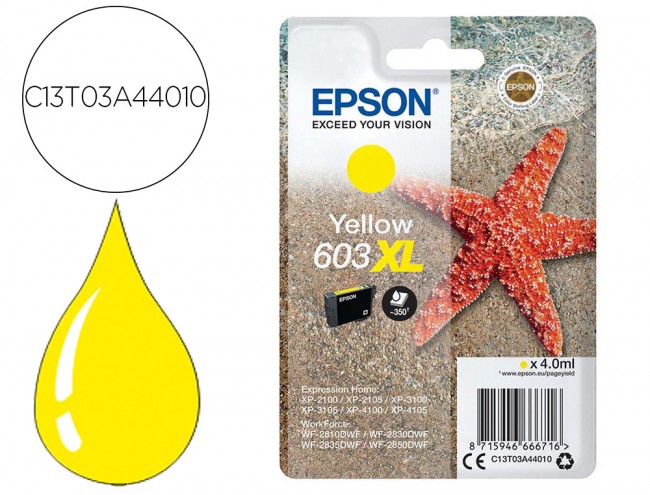 Epson 603xl amarillo original
