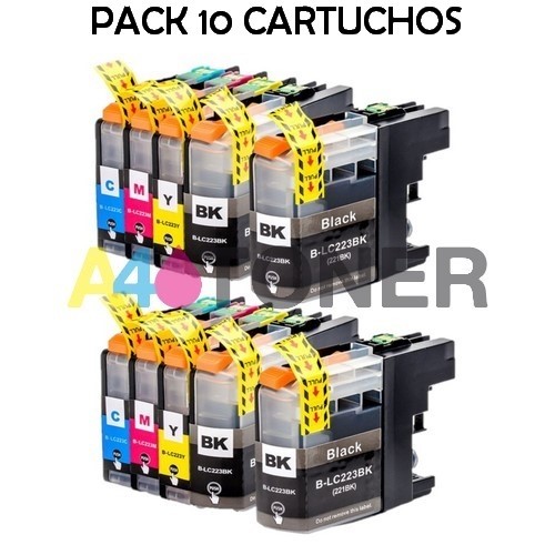 multipack compatible con Brother LC-223BK, LC-223C, LC-223M, LC-223Y