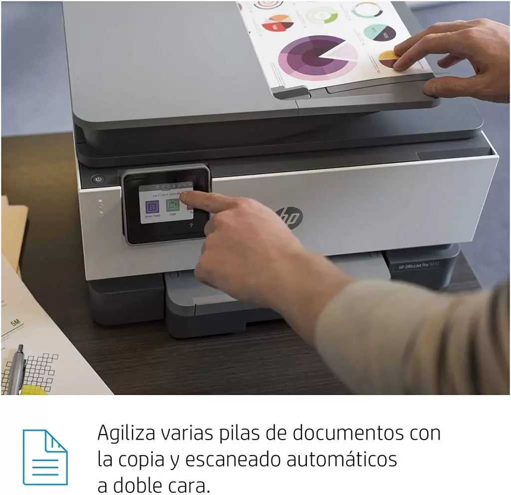 HP OfficeJet Pro 9010 escaneado adf a doble página