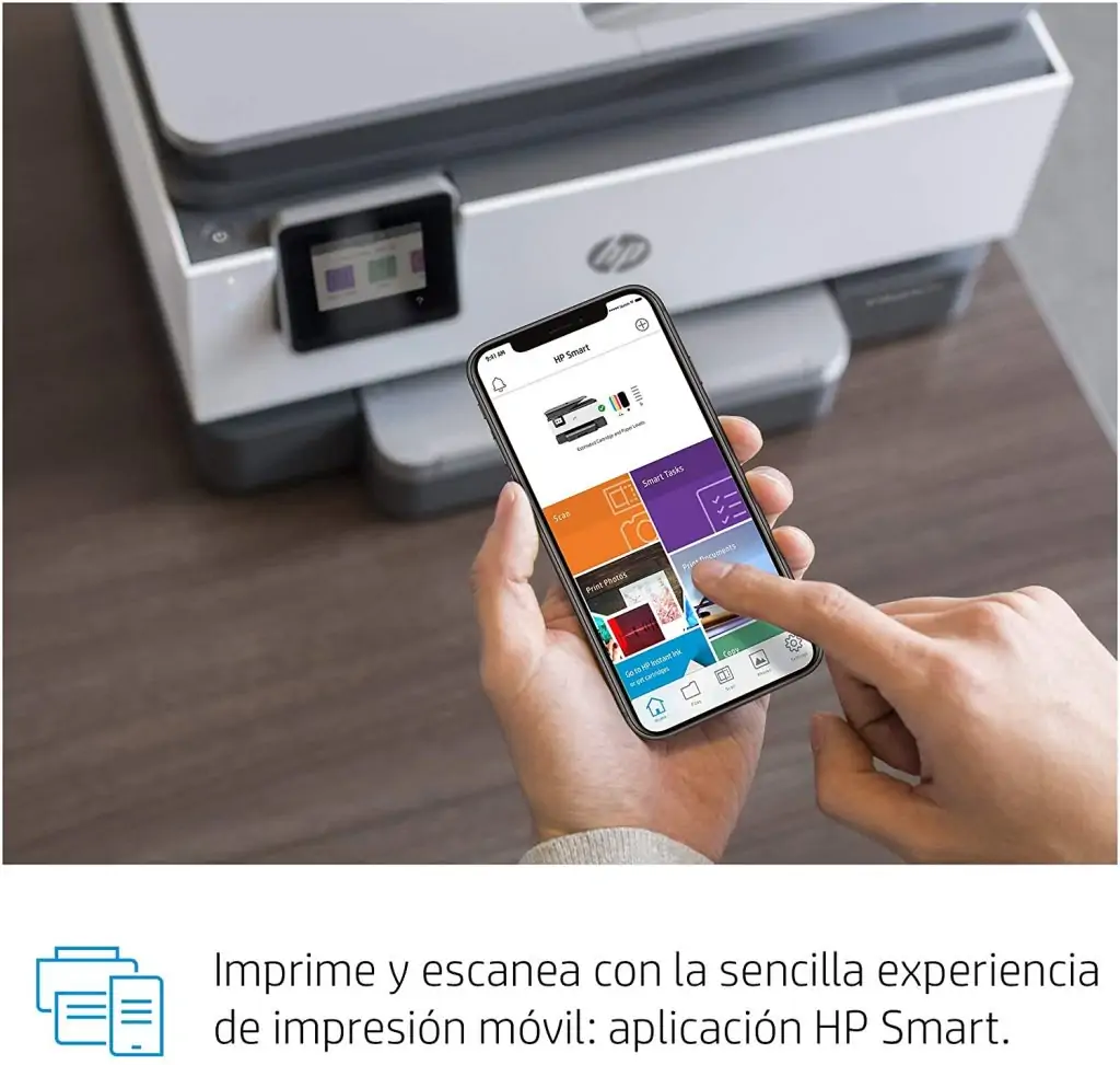 HP OfficeJet Pro 9010 imprime desde el movil