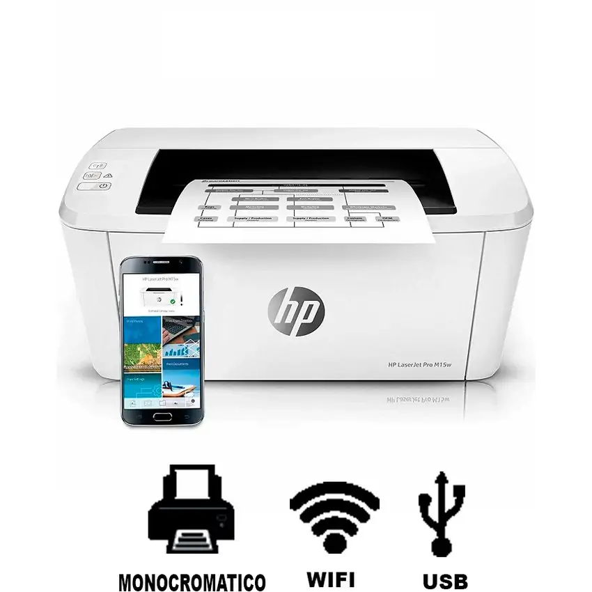 Impresora hp laserjet pro m15w wifi