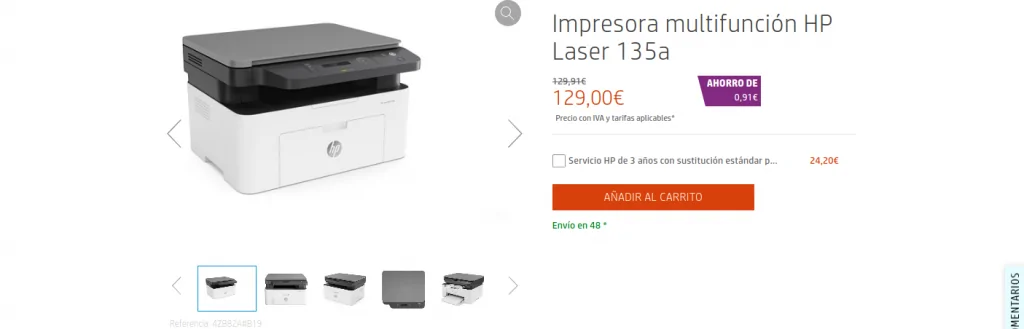 Impresora Multifuncional Laser Hp 135w Monocromática | CompuImpresión