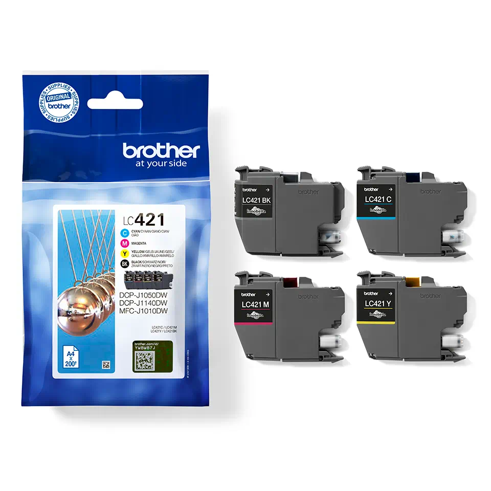 Brother MFC-J1010DW | Análisis y Opiniones 9 Brother MFC-J1010DW cartuchos de tinta LC421