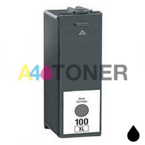  Cartucho de tinta alternativo nº 100 XL NEGRO compatible al cartucho original Lexmark 014N1068E / 014N0820E