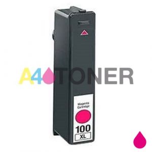  Cartucho de tinta nº 100XL magenta, compatible al cartucho original Lexmark 014N1070E / 014N0901E