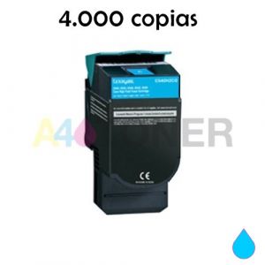  Toner alternativo Lexmark Cyan C544 / X544 / X546 compatible a Lexmark C544X2CG cyan