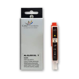 Comprar cartucho tinta compatible CLI551XLY amarillo barato