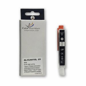 Comprar cartucho tinta compatible CLI551XLG gris barato