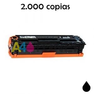  Toner CE320A alternativo, compatible al toner original HP CE320A ( 128A ) negro