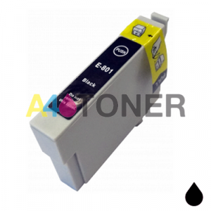  Cartucho de tinta T0801 alternativo, compatible con el cartucho original epson C13T08014010 (colibrí)