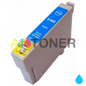  Cartucho de tinta T0802 alternativo, compatible con el cartucho original epson C13T08024010 (colibrí)