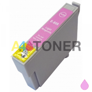  Cartucho de tinta T0806 alternativo, compatible con el cartucho original epson C13T08064010 (colibrí)