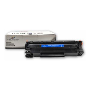 Toner compatible HP CB436A (HP 36A) negro ColorPremium con caja. Calidad B2B certificada por técnicos de A4Toner para garantizar textos nítidos en su oficina con total tranquilidad.