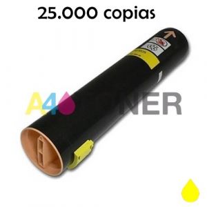 Xerox7760 toner amarillo compatible al toner original Xerox 106R01162