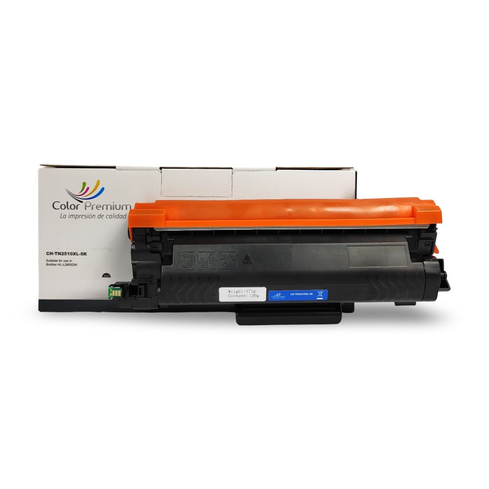 TN2510XL Toner Alta Capacità 3000 pagine compatibile per brother HL L2400DWE ,HL L2445DW,DCP L2620DW,DCP L2660DW,DCP L2665DW,MFC L2800DW,MFC L2827DWXL, MFC L2835DW,MFC L2860DWE, 2 Nero con Chip